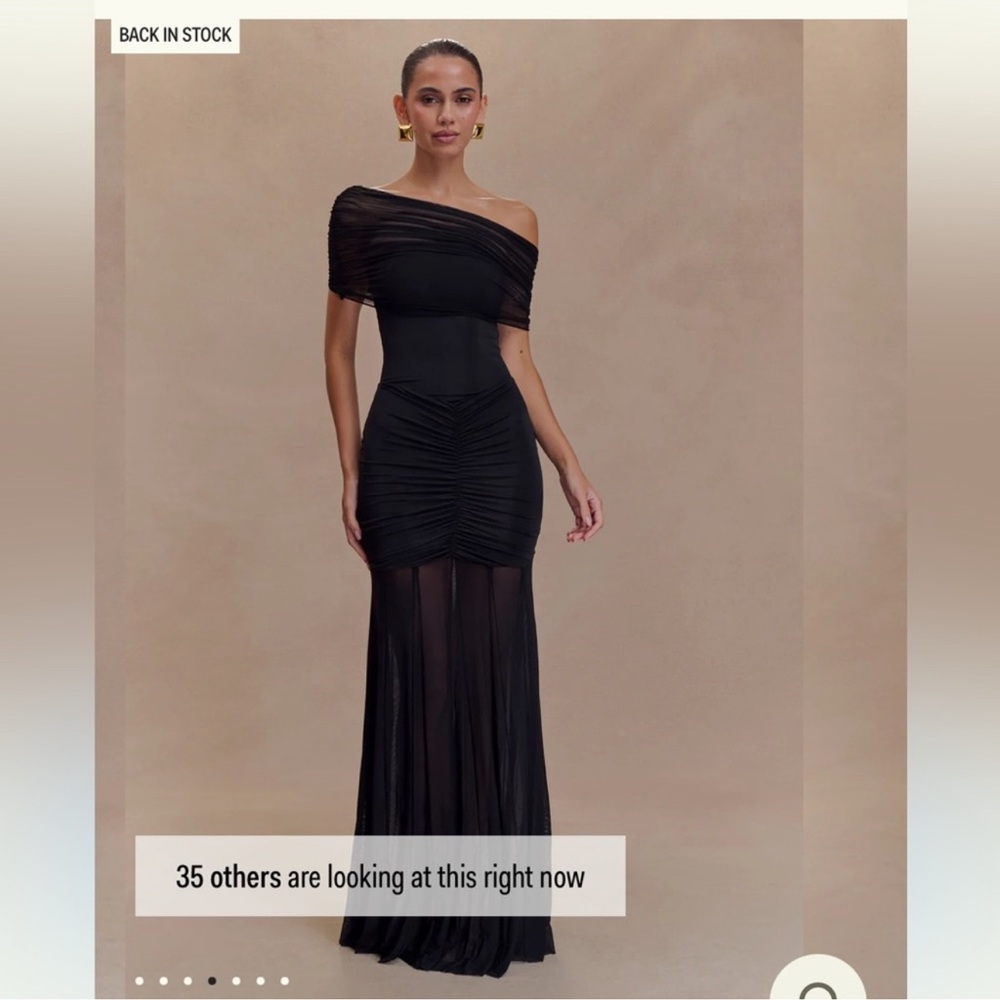 Caspian Slinky And Mesh Off Shoulder